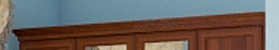 Комплект декор. элементов №47/19Р (карниз) 47 Каркас: ЛДСП  Фасад:  рамочный (мебельный профиль) Итальянский Орех 
