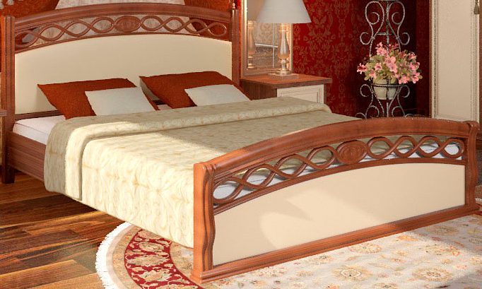 Кровать на 1600 "Анна Рита" М8