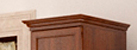 Комплект декор. элементов №41/22Р (карниз) 41 Каркас: ЛДСП  Фасад:  рамочный (мебельный профиль) Итальянский Орех 