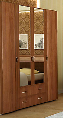 Модуль 5 Шкаф для одежды 4-дверный Ника-Премиум 