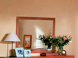 Зеркало настенное 36 Каркас: ЛДСП  Фасад:  рамочный (мебельный профиль) Итальянский Орех 900 х 800 х 18
